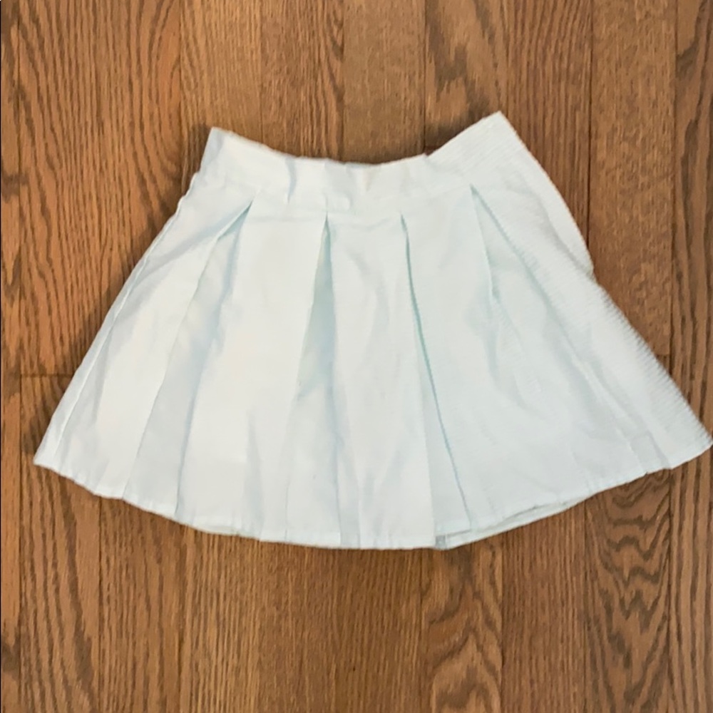 Janie & Jack 12-18 months mint green/white skirt.